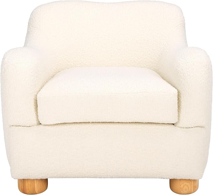 SAFAVIEH Couture Collection Dyanna Ivory/Natural Boucle Accent Chair