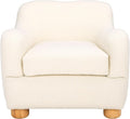 SAFAVIEH Couture Collection Dyanna Ivory/Natural Boucle Accent Chair