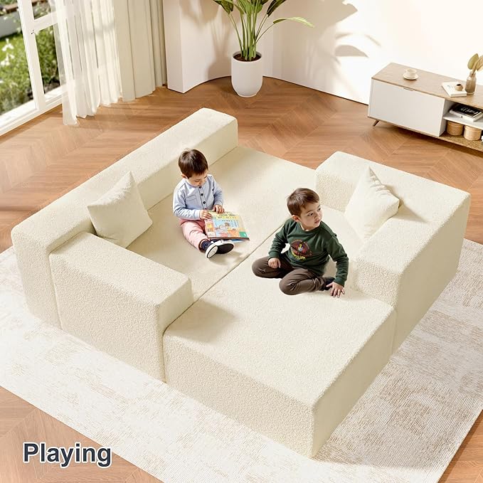104 Sectional Couches for Living Room Modular Sectional Sofa with Deep Seat Cloud Couch for Living Room Bedroom L-Shape Couch with Chaise No Assembly Required (Plush Right Facing Chaise)