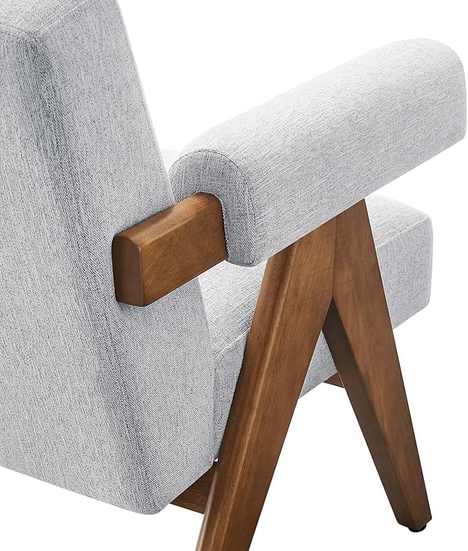 Modway EEI-6503-HLG Lyra Fabric Armchair Light Gray Fabric