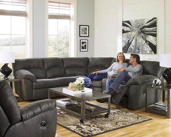 Signature Design by Ashley Tambo Faux Leather Manual Rocker Recliner Gray