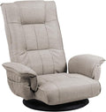 FLOGUOR 360 Degree Swivle Adjustable Floor Chair Chaise Lounge Indoor Folding Lazy Sofa with Armrests and Side Pocket Adults Gaming Chairs for Living Room Bedroom Factory Price 201 (BE)