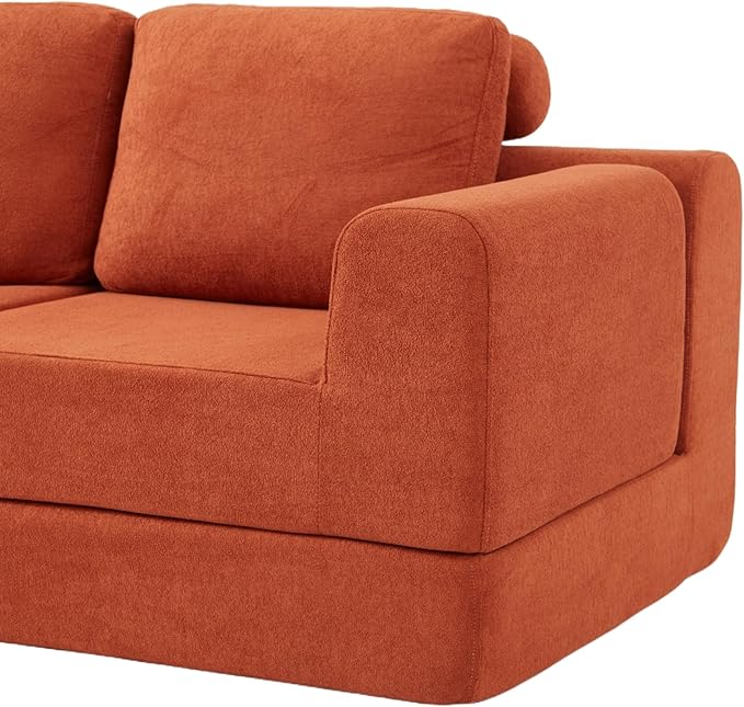 Convertible Folding Sofa Bed Multi-Functional Sleeper Chair with Memory Foam and Back Support – Portable Futon Couch for Living Room Bedroom or Small Spaces