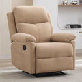 Recliner Chairs Small Recliners for Small Spaces Manual Recliner for Adults with Side Pockets Adjustable Overstuffed Comfy Corduroy Reclining Chair for Living Room Bedroom Reading Khaki
