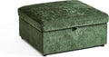 Storage Ottoman Module for Olar Oversized Modular Sectional Sofa Wide Cloud Couch Cushion Covers Removable Freely Combined with Other Modules by U-connectors Chenille Green