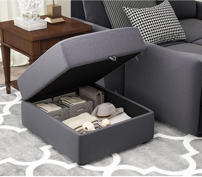 COMHOMA Convertible Sectional Sofa Couch Free Combination L/U Shaped Sofa with High Density Memory Foam Modular Oversized Cloud Couch for Living Room Apartment and Small Space 4 Seaters