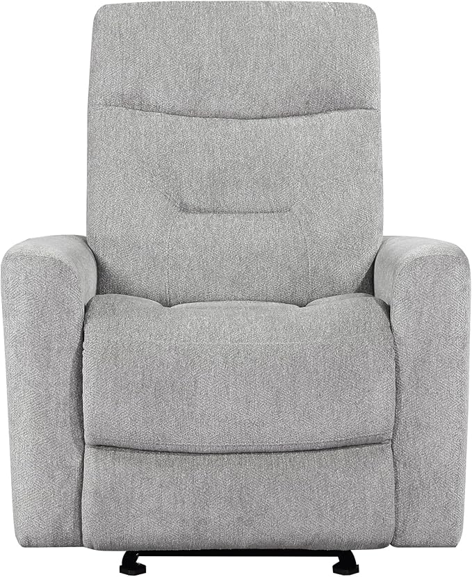 Lexicon Glider Recliner Chair Living Room Reclining Sofa Chair Home Theater Seating Nursery Glider Recliner Manual Recliner Sofa Chair for Living Room/Office/Apartment Grey