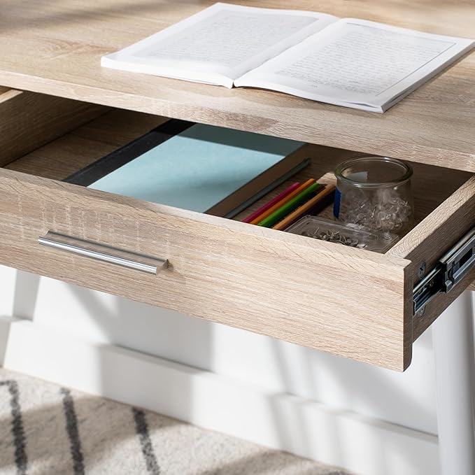 Safavieh Home Office Jorja Modern Natural and White 1-drawer Desk