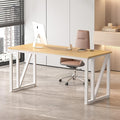 NSdirect Computer Desk 62.2×22.8 Inch Gaming Desk with Deeper &amp Thicker Desktop Office Desk Work Desk for Home Office Natural
