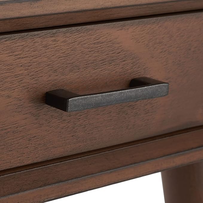 SAFAVIEH Home Collection O'Dwyer Brown 2-Drawer Computer Table Office Desk