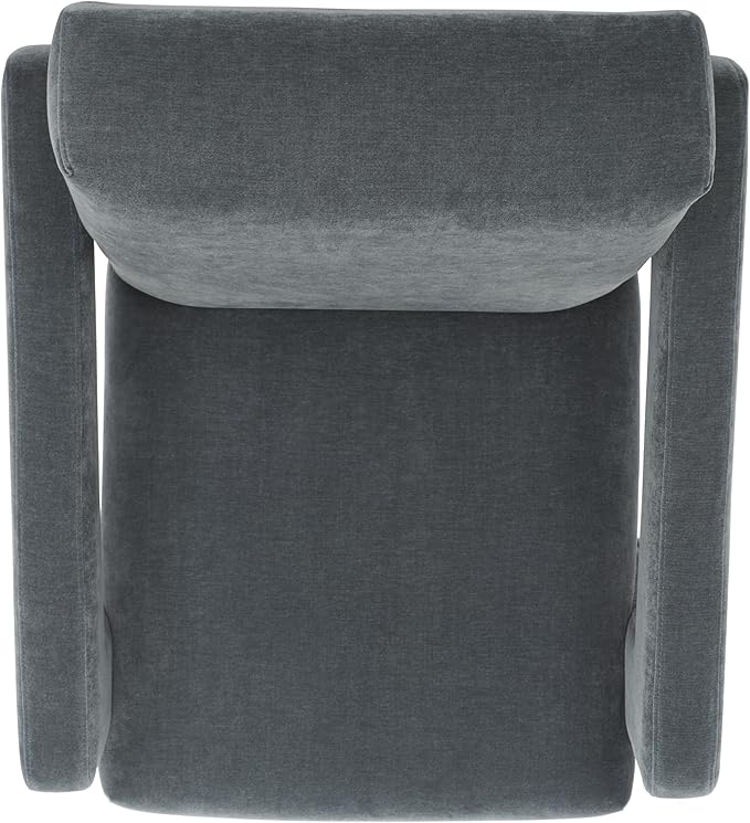 SAFAVIEH Couture Collection Taylor Modern Navy Velvet Upholstered Accent Chair (Fully Assembled)