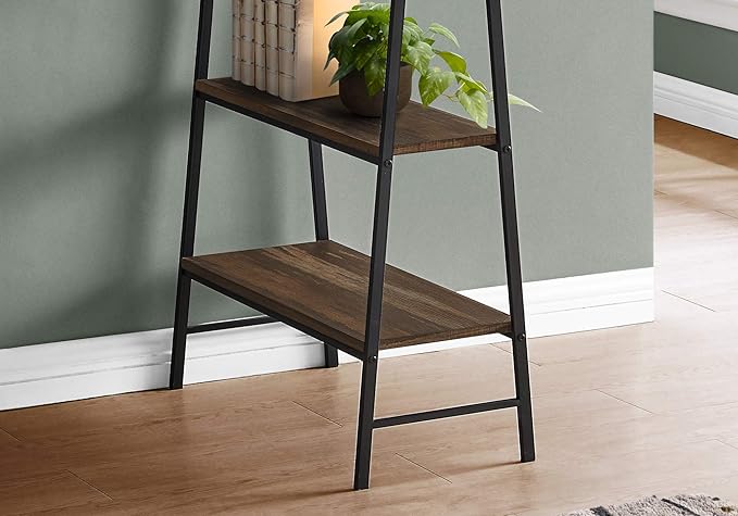 Monarch Specialties I 7525 Computer Desk Home Office Laptop Storage Shelves 48 L Work Metal Laminate Brown Black Contemporary Modern
