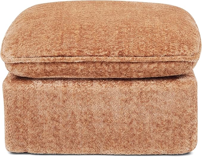 L-Shaped Boneless Modular Sectional Cloud Couches 7 Seat Modular Boucle Floor Foam Boneless Sofa Couch with Ottomans Headrest Pillows and Removable Cushions