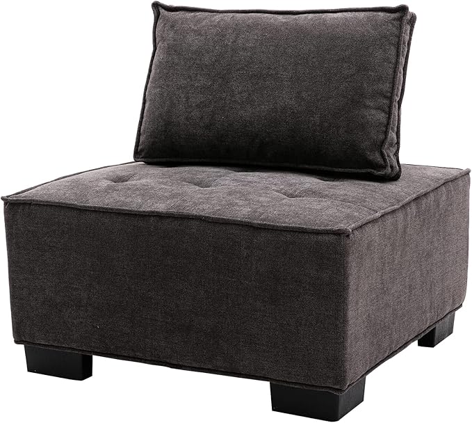 Generic Living Room OttomanLazy Chair Grey