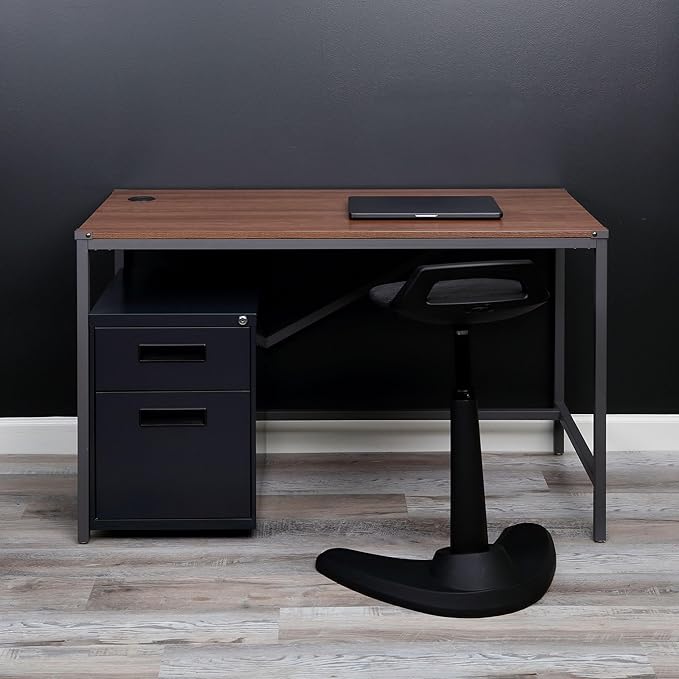 Alera ALE Two-Drawer Metal Pedestal File 14 7/8w x 19 1/8d x 21 3/4h Charcoal