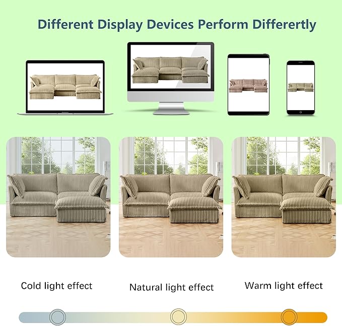 Modern Single Sofa Chair Set of 2 49 Slipcovered Armchairs Oversized Upholstered Accent Chairs Comfy Cloud Deep Seat Sofa with 2 Throw Pillows for Living Room Apartment Corduroy Camel