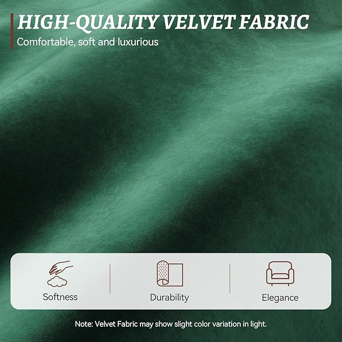 39 Inch Accent Chair Velvet Fabric Comfy Oversized Single Sofa Armchair with Storage USB Cup Holders Easy Installation Modern Chairs for Living Room Game Room