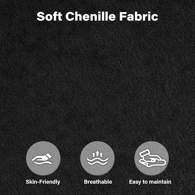 OUYESSIR 114 U Shape Sectional Cloud Couch with OttomanFluffy Sectional Couches for Living Room4 Seater Modular Sectionals SofaComfy Cloud Sofas &amp Couches with 4 PillowsBlack