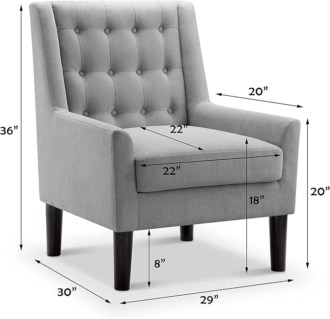 Rosevera Jagger Arm Chair Grey