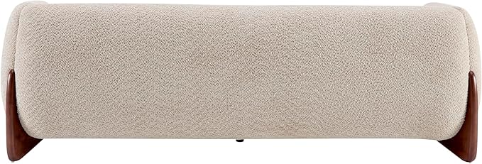 Christopher Knight Home Almad 2 Pieces Sofa Couch Set Cozy 3-Seater Sofa and Loveseat for Living Room Upholstered Couch Chair Soft Seating Lounge Sofa with Wood Frame Boucle Fabric Almond