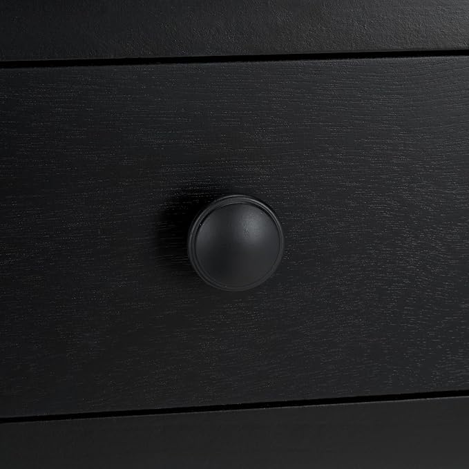 SAFAVIEH Home Collection Astaroth Matte Black 2-Drawer Computer Table Office Writing Desk