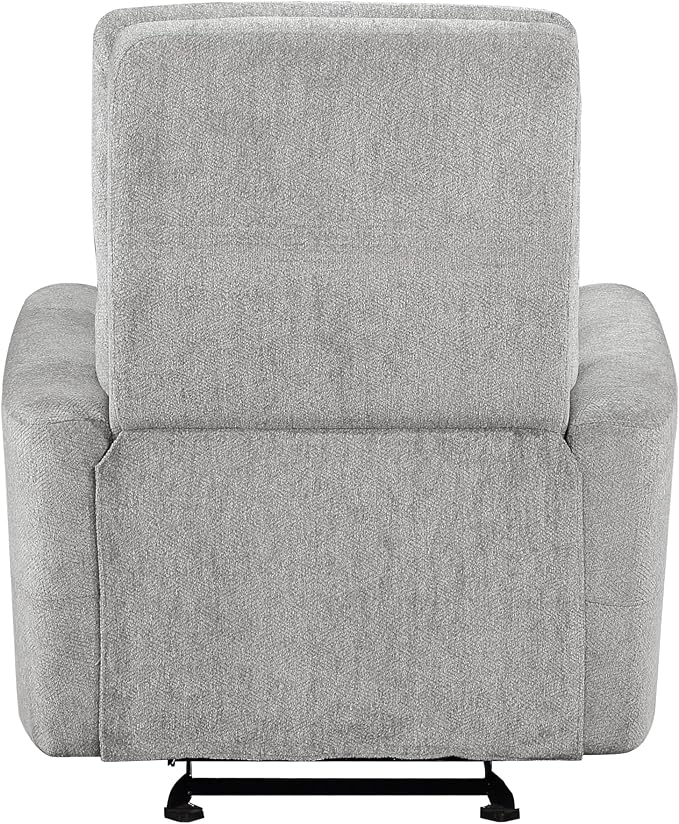 Lexicon Glider Recliner Chair Living Room Reclining Sofa Chair Home Theater Seating Nursery Glider Recliner Manual Recliner Sofa Chair for Living Room/Office/Apartment Grey
