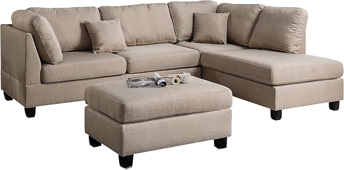 Poundex PDEX- Upholstered Sofas/Sectionals/Armchairs Sand