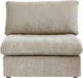 Cloud Modular Sectional Sofa with Thick Cushion Wide 4-Seater Minimalist Sofa CouchConvertible Couch Deep Seat Couches for Modern Living Room Sofa Sets (Khaki Middle Seat)
