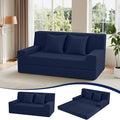 MeMoreCool Corduroy Boneless Sofa Bed Queen – Folding Futon Couch with High-Density Foam Convertible Floor Sleeper &amp Pillow Machine-Washable Cover for Guest Room Bedroom Small Apartment