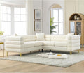 L-Shaped Sectional Couch 81.5 Oversized Corner Sofa Teddy Boucle Comfy Cloud Modern Upholstered Deep Seat Set with Stylish Metal Legs for Living Room Home OfficeApartment White