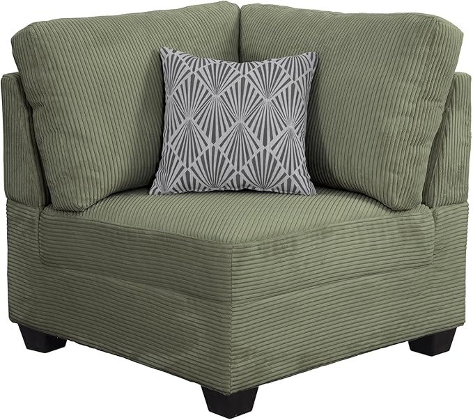 L Lengend Vansen Coner Module for Modular Sofa Couch (Green)