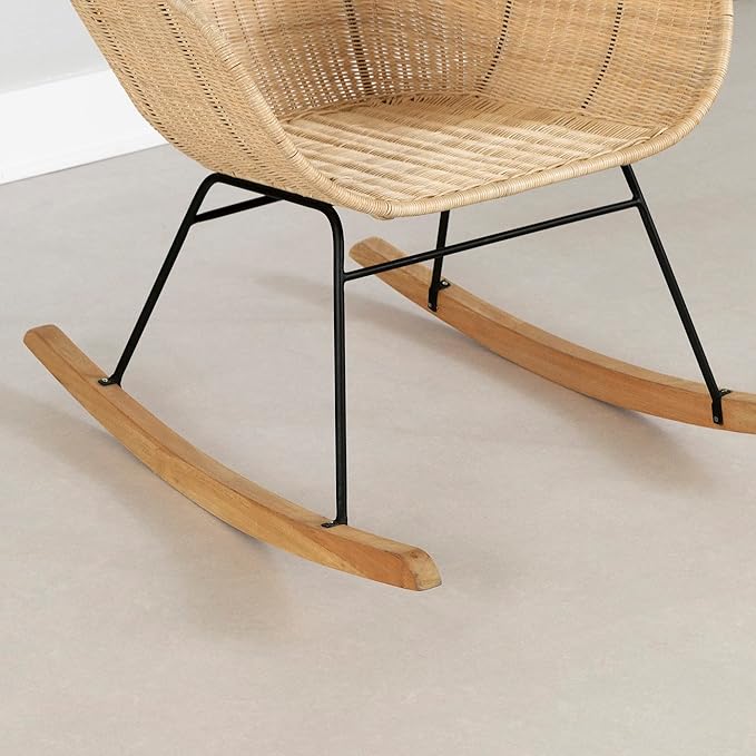 South Shore Balka Rocking Chair Rattan Bohemian Harmony