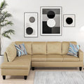 L Shaped Couch Modular Sectional Sofa with Chaise Modern Modular Sofas Furniture Sofa Couches for Living Room/Apartment/Office/Bedroom Beige