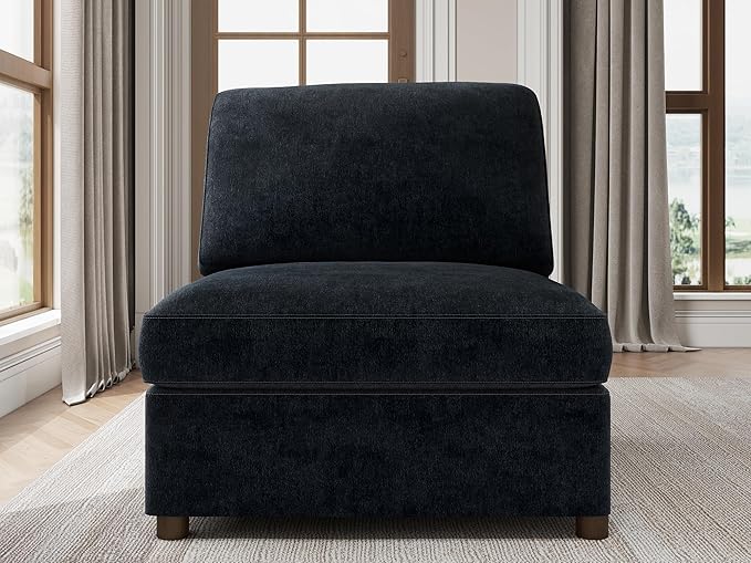 EASE MOOSE Middle Module Seat Chenille for Modular SofaRight Armless Chair Accessory