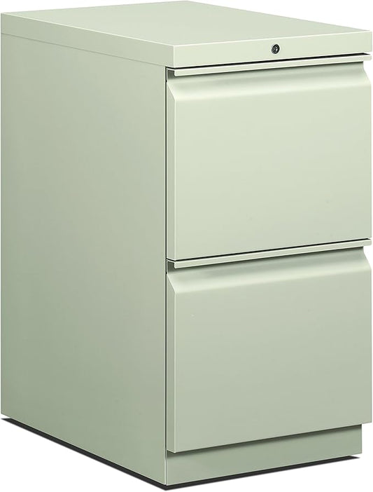 HON 33823RQ 22-7/8-Inch Efficiencies Mobile Pedestal File with 2 File Drawers Light Gray