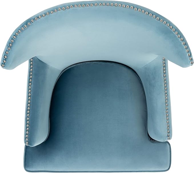 Safavieh Couture Geode Modern Light Blue Wingback Chair