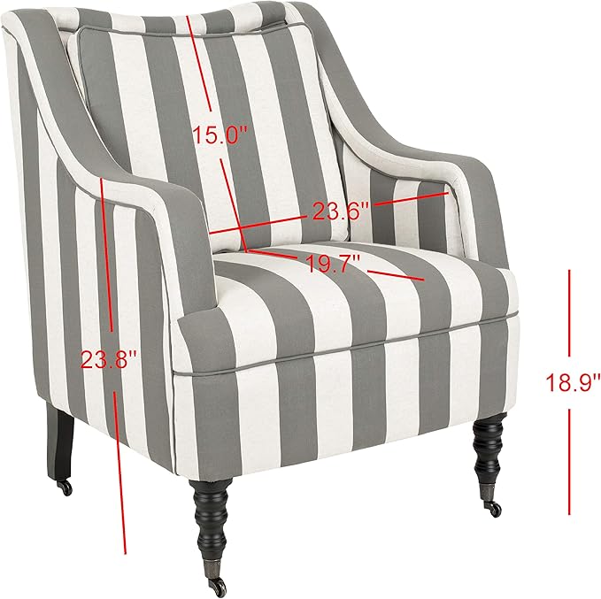 Safavieh Mercer Collection Homer Arm Chair Grey/Blue