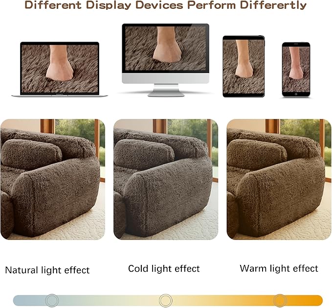 80.3 loveseat Sectional Couches for Living Room - Cloud Modular Couch Boneless Plush Sofa with Deep Seat &amp Support Pillow - Brown