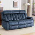 Power Recliner Sofa with Drop Down Table Heat &amp Massage Reclining Sofa Couch with Cup Holders USB &amp Type-C Ports Recliner Couch for Living Room RV Office Apartment