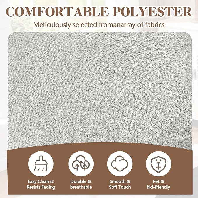 71 Loveseat Sofa Upholstered Love Seat with Deep Cushions &amp Removable Pillows Modern Polyester Couch for Bedroom Living Room &amp Office (Beige)