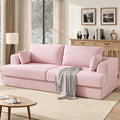 84” Loveseat Sofa Boneless Modular Sofa Couches for Living Room Cloud Couch with Deep SeatEasy Assembly for Small SpacesPink