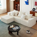 102 Sectional Couches for Living RoomBoneless Cloud CouchL-Shaped Sofa with Oversized Deep SeatComfy Couch for ApartmentCompressed Sofa in a BoxNo Assembly Required(CorduroyBeige)