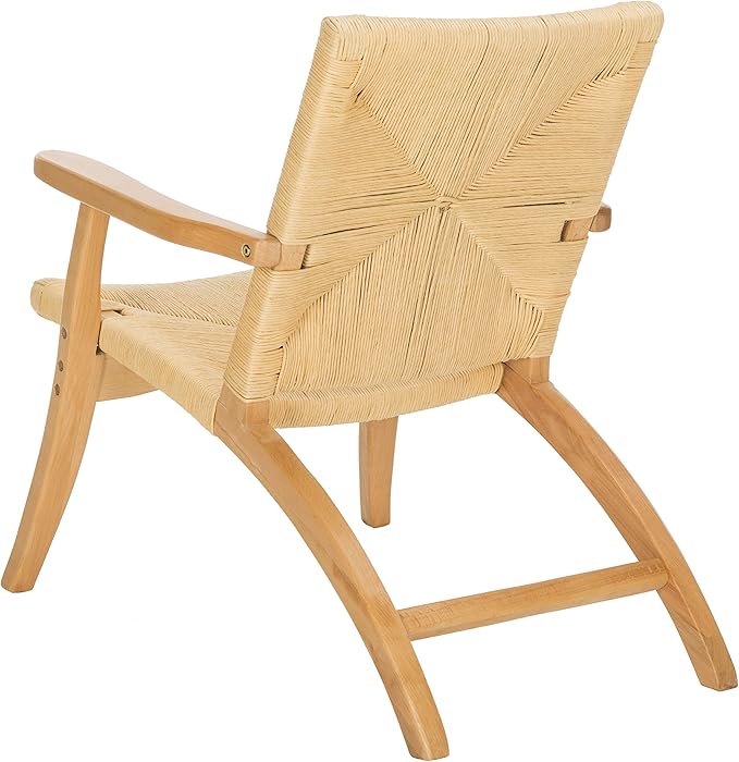 Safavieh ACH9502A Home Bronn Rustic Natural Accent Chair