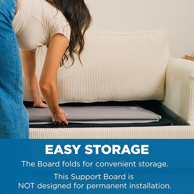 Meliusly Sleeper Sofa Support Board Full Size (48x48) Heavy Duty Wood Sofa Bed Board for Pull Out Couch Foldable Mattress Support Under Mattress Bar Shield Sofa Bed Support Folding Bed Board