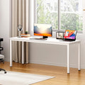 SogesGame 70.8 Inch Computer Office Desk Gaming Writing Work Study Large Table for Home Office Metal Frame Modern Simple Style White