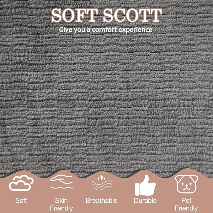 Folding Sofa Bed 78.7 Extra-Long Convertible Sofa Bed with 2 Pillows &amp Blanket 14.6 Thick High-Density Foam Boneless Couch for Bedroom Living Room Apartment Grey