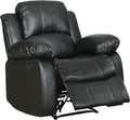 Homelegance Resonance 40 Bonded Leather Recliner Black
