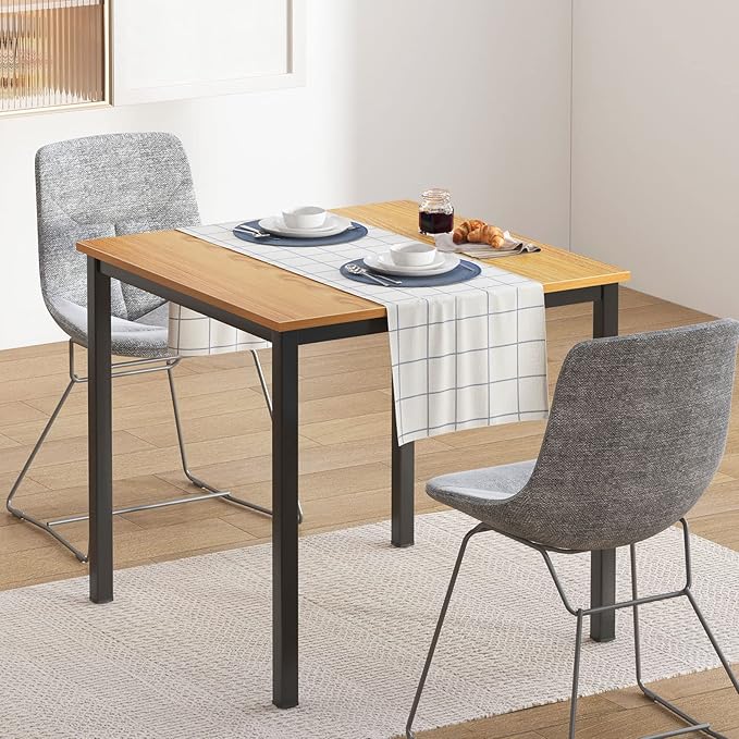 DlandHome Small Computer Desk for Home Office Table Writing Table for Small Spaces Study Table Laptop Desk 31.5x31.5 Inch