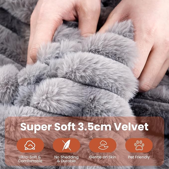 KKL 85 Sectional Modular Boneless Sofa Bed 4 Seater Cloud Couch with Ottoman Corduroy Sectional Couches for Living Room Bedroom Grey
