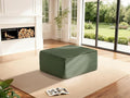 37 Cloud Sectional Couch Ottoman for Living Room Extra Deep Seats No Assembly Minimalist Modular Couch Corduroy (Olive Green Ottoman)